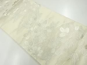アンティーク　絽紗萩模様織出し袋帯（材料）